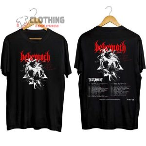 Behemoth Summer 2024 Tour Merch, Behemoth European Tour 2024 Shirt, Behemoth O Father, O Satan, O Svmmer Tour 2024 T-Shirt