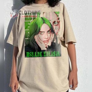 Billie Eilish Happier Than Ever Tour 2024 Vintage Unisex Sweatshirt Billie Eilish Trendy Song Merch Vintage Billie Eilish T Shirt