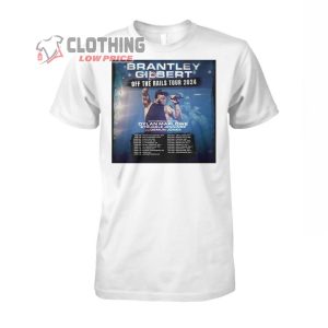 Brantley Gilbert Slates Off The Rails Tour 2024 Merch, Brantley Gilbert Tour 2024 T-Shirt