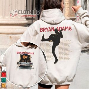Bryan Adams So Happy Hurts Tour 2024 Unisex Hoodie Bryan Adams 1985 Vintage Shirt So Happy Hurts Tour Dates 2024 Shirt Bryan Adams 2024 Concert Ticket Merch