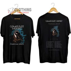 Caligula’s Horse North American Tour 2024 Merch, Caligula’s Horse Charcoal Grace Tour 2024 Shirt, Caligula’s Horse Concert 2024 T-Shirt