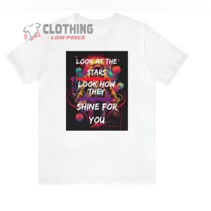 Coldplay Look At The Stars Lyric T-Shirt, Coldplay Tour 2024 Merch, Coldplay Music Idea, Coldplay Fan Gift