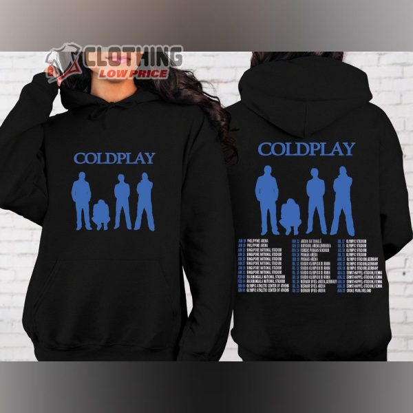 Coldplay Tour Dates 2024 Merch, Coldplay World Tour 2024 Shirt, Coldplay Tour 2024 Sweatshirt, Music Tour 2024 Sweatshirt