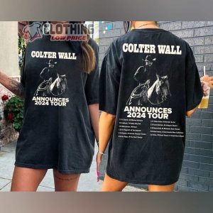 Colter Wall Announces 2024 Tour Merch Colter Wall Tour Dates 2024 Shirt Colter Wall Announces Tour 2024 Western T Shirt 1