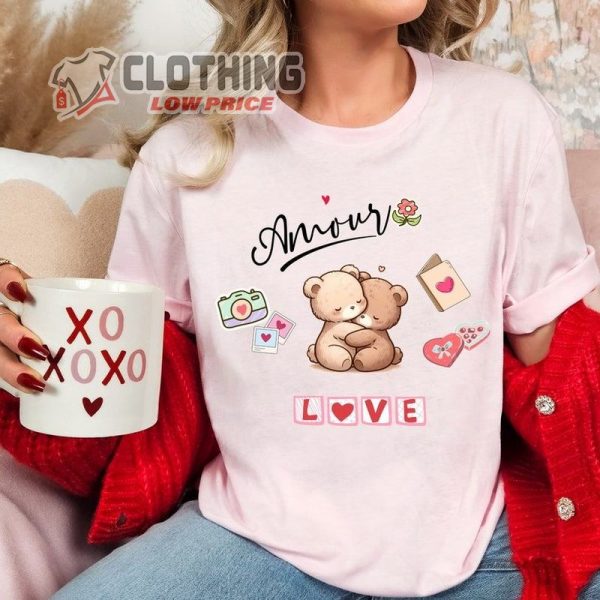 Cuddly Bear Hug, Valentine’S Day Love Tee For Couples