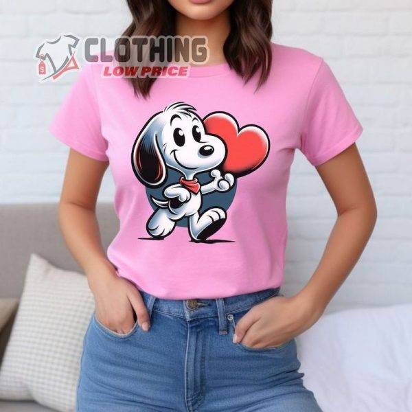 Cute Beagle T-Shirt, Perfect Gift For Cartoon Lover, Matching Valentine Apparel, Pet Owner Outfit