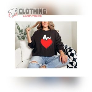 Cute Valentine Sweatshirt Snoopy ValentineS Day Love Hearts Shirt Snoopy Valentine Shirt 4