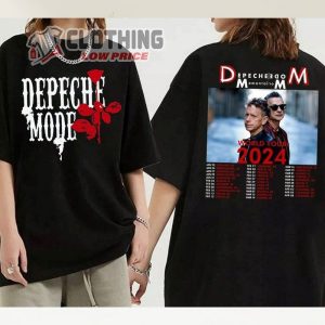 Depeche Mode Tour 2024 T- Shirt, Depeche Mode Memento Mori World 2024 Tour Shirt, Depeche Mode Tour 2024 Tickets Merch
