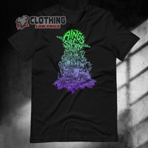 Dingir and Embryonic Anomaly Rings of Saturn Album Full Track Merch, Dingir and Embryonic Anomaly Album Shirt, Rings of Saturn Music Tour Ticket T-Shirt