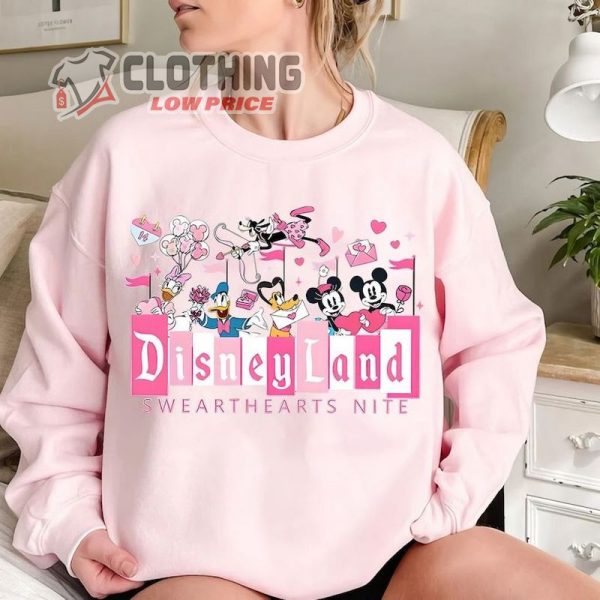 Disneyland Sweathearts Nite Sweatshirt, Mickey And Friends Valentine’S Day