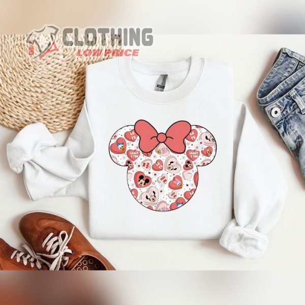 Disneyland Valentine’S Day Hoodie, Mickey Minnie Valentine Shirt