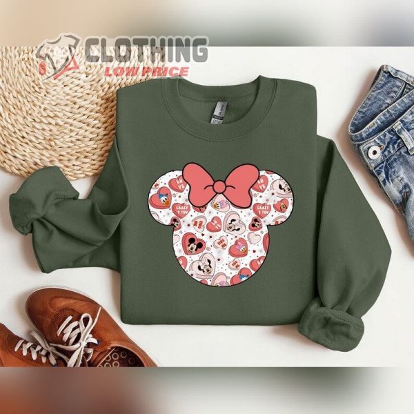 Disneyland Valentine’S Day Hoodie, Mickey Minnie Valentine Shirt