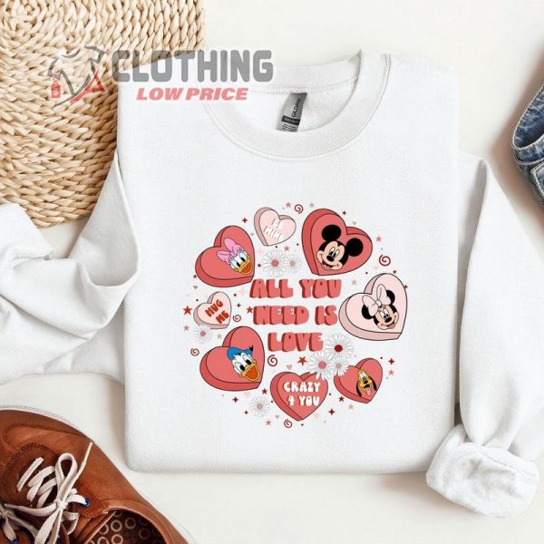 Disneyland Valentine’S Day Hoodie, Mickey Minnie Valentine Shirt