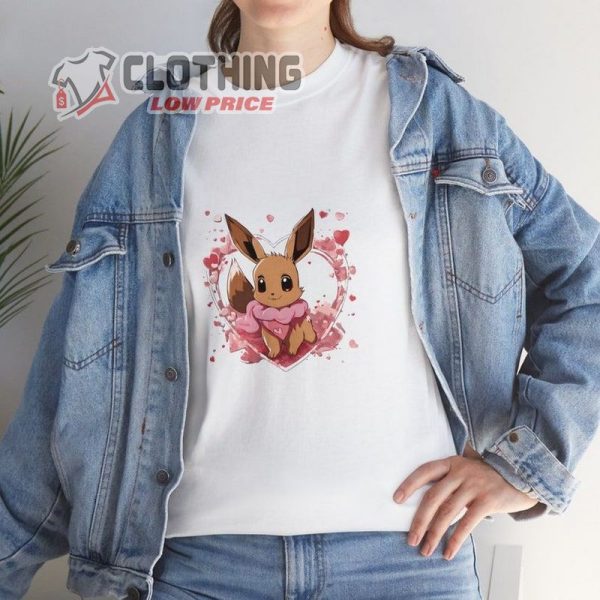 Eevee Sweet Unisex Heavy Cotton Tee Special Valentine’S Edition