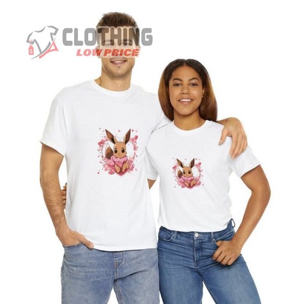 Eevee Sweet Unisex Heavy Cotton Tee Special Valentine’S Edition