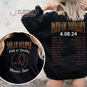 Event 2024 Solar Eclipse T Shirt Path Of Totality Sweatshirt Group Eclipse Tee 2024 Total Solar Eclipse Hoodie