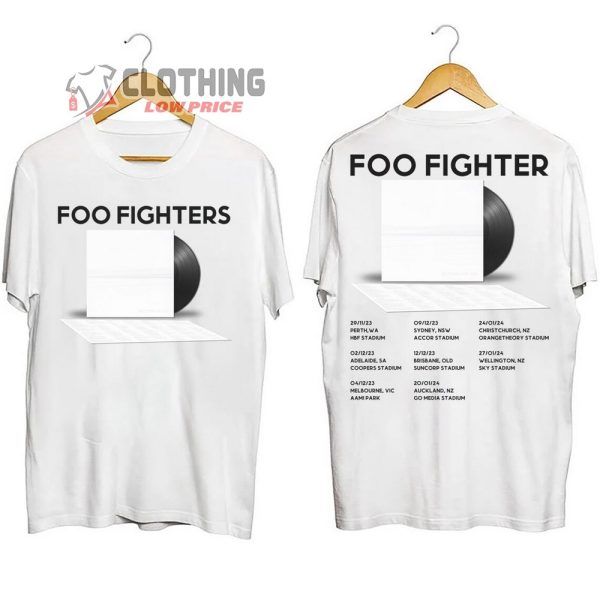 Foo Fighters 2024 Tour Dates Unisex T-Shirt, Everything or Nothing at All Tour 2024 Shirt, Foo Fighters 2024 Concert Ticket Merch