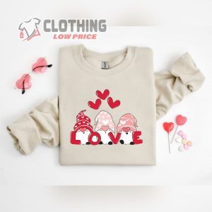 Gnome Love Valentine Shirt Cute Valentine Sweatshirt Gnome Love ValentineS Day Gift 1