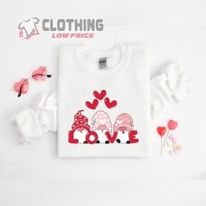 Gnome Love Valentine Shirt Cute Valentine Sweatshirt Gnome Love ValentineS Day Gift 2