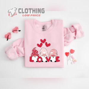 Gnome Love Valentine Shirt Cute Valentine Sweatshirt Gnome Love ValentineS Day Gift 3