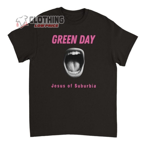 Green Day Jesus Of Suburbia Merch, Green Day Concert T-Shirt