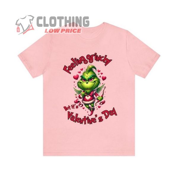 Grinch’S Valentine Shirt, Coffee Valentine Shirt, Happy Valentine Shirt, Love Heart Shirt, Valentine’S Day Shirt