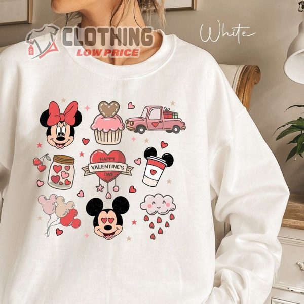 Happy Valenine’S Day Hoodie, Disney Valentine Hoodie, Love Hoodie