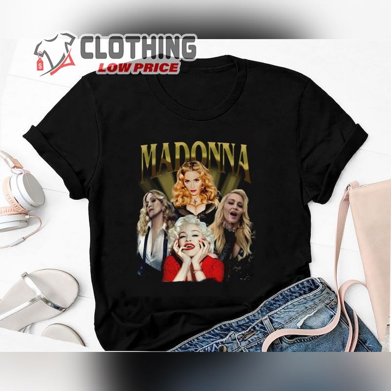 Homage Madonna Unisex Tshirt, Young Madonna Graphic Shirt, The Celebration Tour 2024