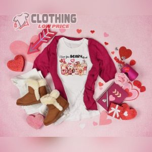 I Love You Beary Much Shirt Retro Valentines Day ValentineS Day Shirt 1