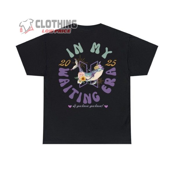 In My Waiting Era BTS 2025 T-Shirt, Bangtan Military Merch, BTS Army, BTS Fan Shirt, Bangtan Kpop Fan Gift