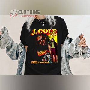 J Cole Under The Sun Merch, Rapper J Cole Shirt, Vintage Under The Sun J Cole 90S T-Shirt