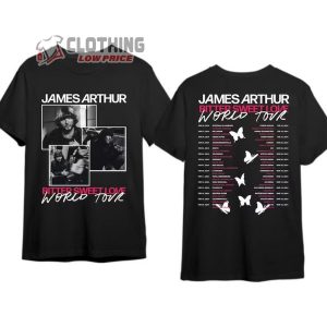 James Arthur Tour 2024 Shirt James Arthur Merch James Arthur
