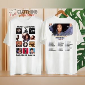 Janet Jackson Together Again Merch, Janet Jackson Tour Dates 2024 Shirt, Janet Jackson Summer 2024 Tour T-Shirt