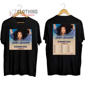 Janet Jackson Together Again Summer 2024 Merch, Janet Jackson Tour 2024 Shirt, Janet Jackson Tour Dates 2024 Setlist T-Shirt