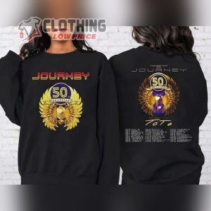 Journey Freedom Tour 2024 Shirt, Journey With Toto 2024 Concert Shirt, Journey Band Tour Shirt, Journey Tour 2024 Tickets Merch