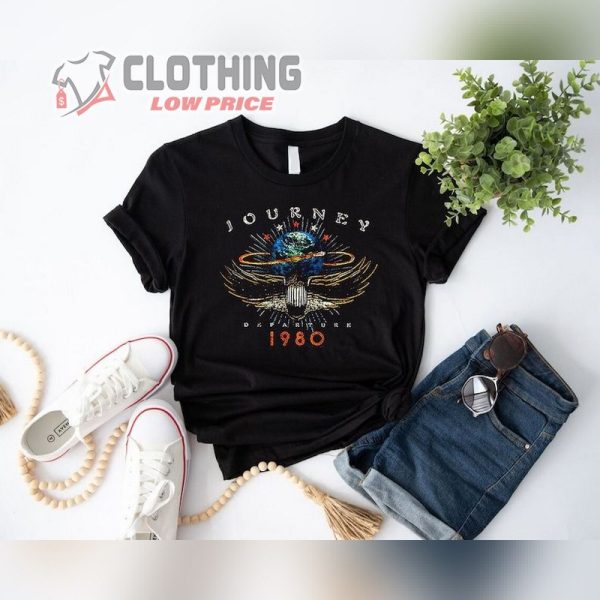 Journey T- Shirt, Journey Departures Album Tour 1980 Shirt, Journey Freedom Tour Shirt, Journey Band T- Shirt, Journey Band Merch