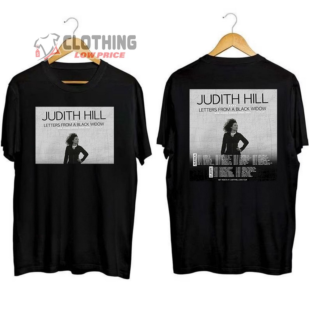 Judith Hill Tour Dates 2024 Merch, Judith Hill New Album 2024 Shirt, Judith Hill Letters From A Black Widow Tour 2024 T-Shirt