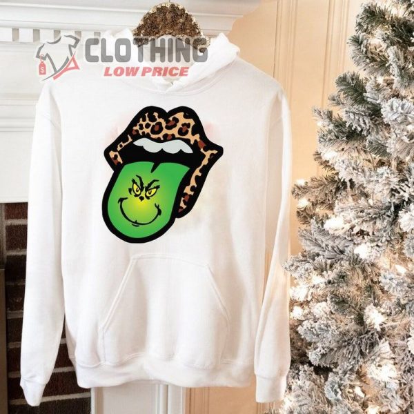 Leopard Lips Grinch Tongue Sweatshirt, Rolling Stones Setlist Merch Hoodie, Rolling Stones Top Songs Merch Shirt