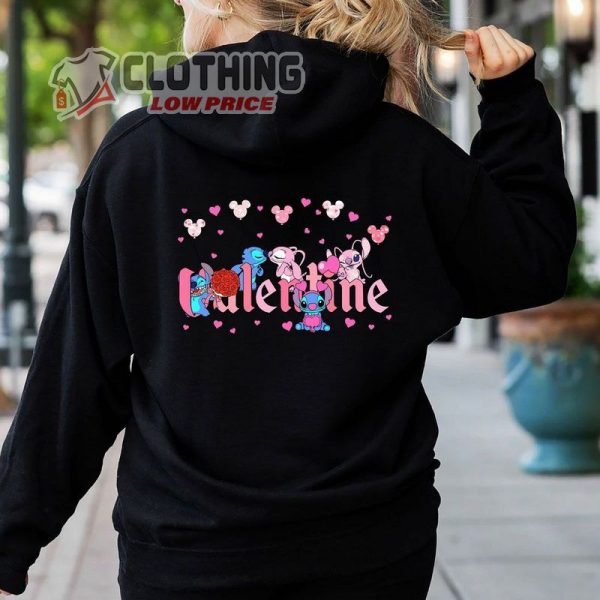 Lilo And Stitch Hoodie, Disney Valentines Sweatshirt