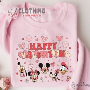 Mickey Valentine Sweatshirt, Mickey And Friends Valentine, Disneyland Valentine Shirt