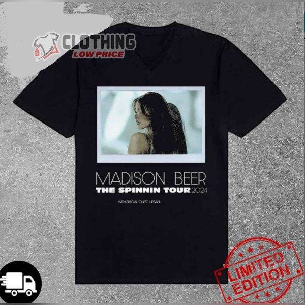 Madison Beer 2024 The Spinning Tour With Special Guest Upsahl T-Shirt