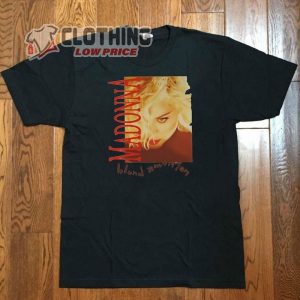 Madonna 1990 Blond Ambition Black Tshirt Sweatshirt Hoodies Unisex 3