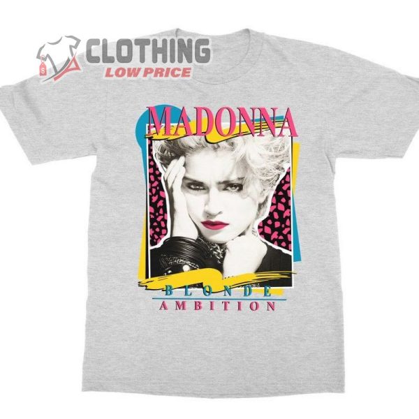 Madonna Blonde Ambition Unisex T-Shirt, Vtg 90S Madonna Concert Shirt