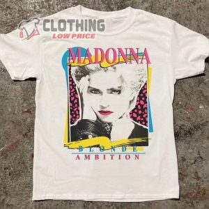 Madonna Blonde Ambition Unisex T Shirt Vtg 90S Madonna Concert Shirt 3