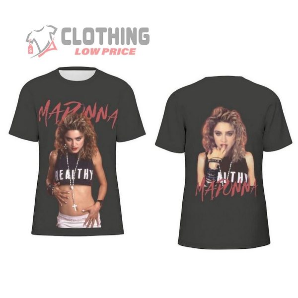 Madonna Healthy80S Look T-Shirt For Men, Madonna T-Shirts