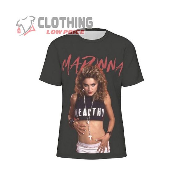 Madonna Healthy80S Look T-Shirt For Men, Madonna T-Shirts