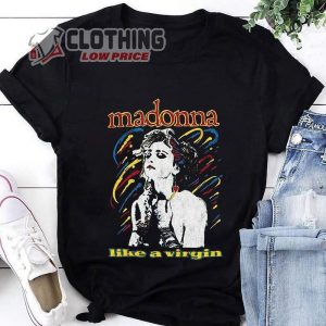 Madonna Like A Virgin T Shirt Madonna Shirt Fan Gift Madonna Vintage Shirt