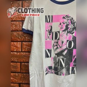 Madonna Photoprint Pop Icon Ringer Style T Shirt