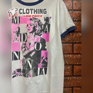 Madonna Photoprint Pop Icon Ringer Style T Shirt
