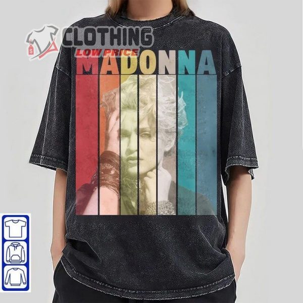 Madonna Retro Vintage T-Shirt, Madonna Shirt, Vintage Madonna Shirt World Tour 2024